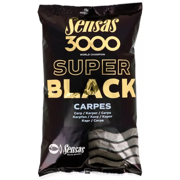 Sensas 3000 Super Black Carp Krmivo 1kg
