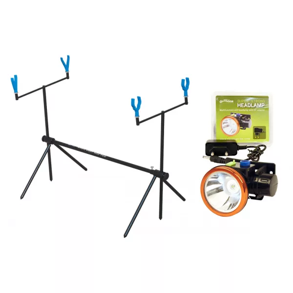Kamasaki Economic 2-prútový Rod Pod So super silnou čelovkou