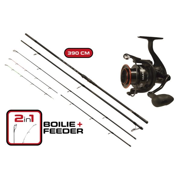 Carp Expert Max2 Double Tip 3,90m Prút s navijakom Max2 DT 6000