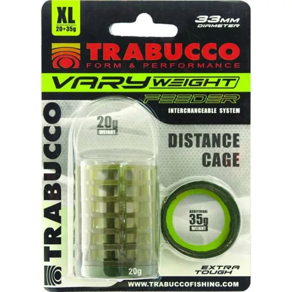 Trabucco Vary Weight Distance Cage Feeder XL 20gr, 35gr Feederový košík s vymeniteľnými závažiami