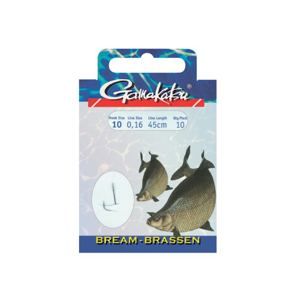 Gamakatsu Bream Predviazaný Strieborný 12 10ks/balenie S lopatkou S protihrotom Boilie háčik