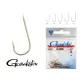 Gamakatsu LS-1050N/018 Strieborný 18 25ks/balenie S lopatkou S protihrotom Feeder háčik