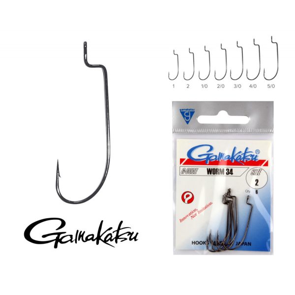 Gamakatsu F-314/014 Čierna 14 25ks/balenie Háčik na dravce s očkom a protihrotom