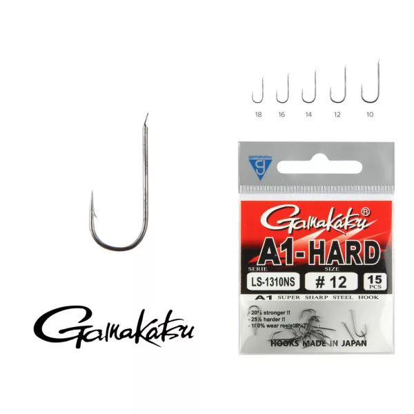 Gamakatsu LS-2210B/010 Bronz 10 10ks/balenie Feederový háčik s lopatkou a protihrotom