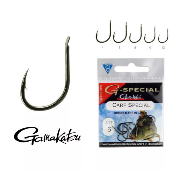 Gamakatsu Feeder Extra Čierna 14 10ks/balenie Feederový háčik s lopatkou a protihrotom