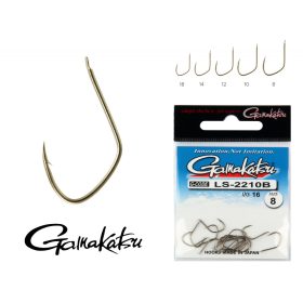   Gamakatsu LS-2210B/008 N/L Bronzový 8 16ks/balenie S lopatkou S protihrotom Feeder háčik