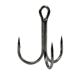   Gamakatsu Preda 18 Treble Hooks Black Trojháčik s očkom, s protihrotom #2
