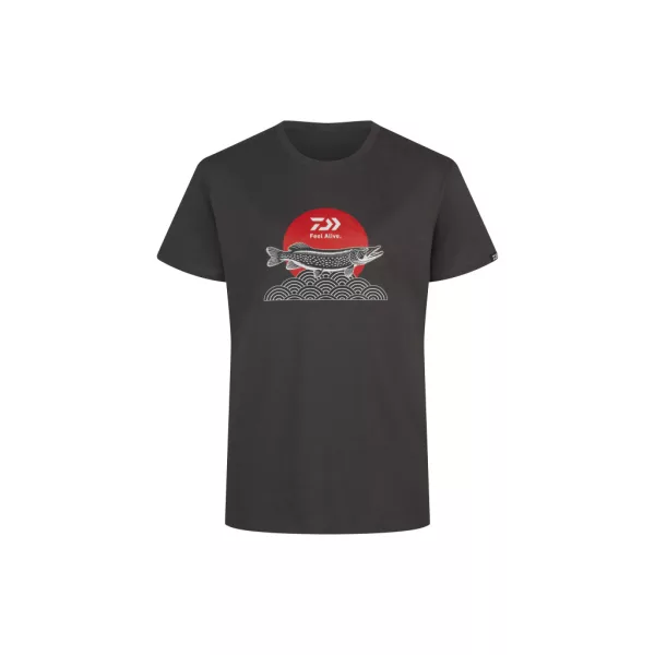 Daiwa Japan Pike Charcoal Póló 2XL