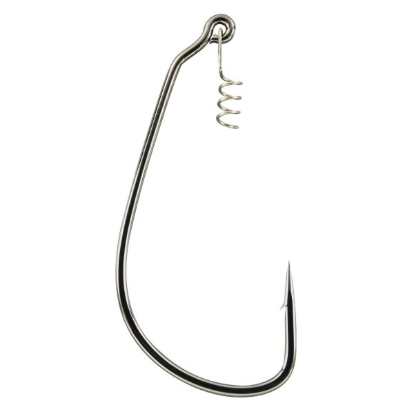 Gamakatsu Worm EWG Hooks Spring Lock Black #4/0 háčik