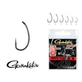   Gamakatsu G-Carp Snagger Čierny 8 10ks/balenie S očkom Mikro protihrot Háčik na boilies