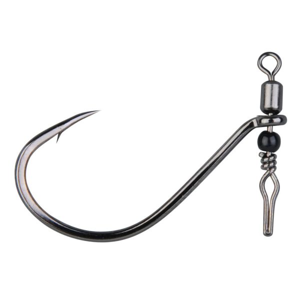 Gamakatsu Preda Swivel Shot Black Hooks #1/0 Háčik s obratlíkom