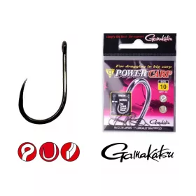   Gamakatsu Power Carp Ring Eye BB Čierna 16 10ks/balenie Feeder háčik s očkom bez protihrotu