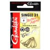 Gamakatsu Single 31 Hooks Black #8 háčik