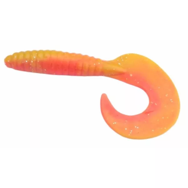 Rapture Fun Tail Grub 8,5cm Red Flame Yelow Plastová nástraha 10ks
