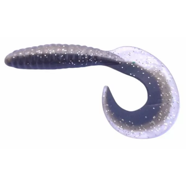 Rapture Fun Tail Grub 8,5cm Black Silver Plastová nástraha 10ks
