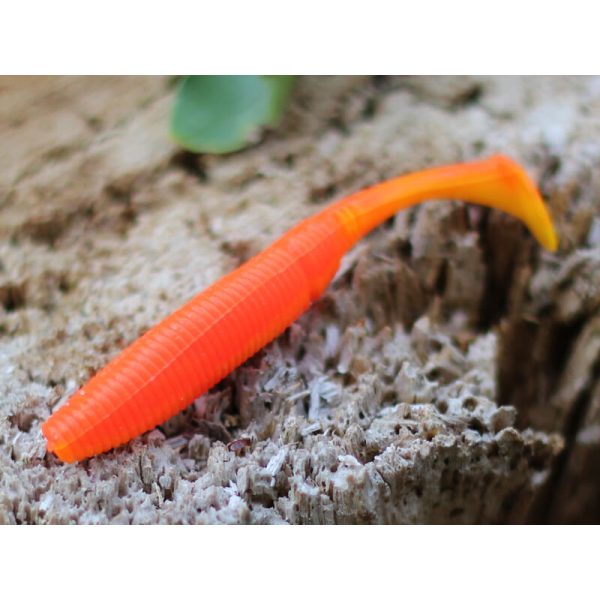 Rapture Power Shad Dual 10cm Červený Plameň Žltý Plastová Návnada 8ks