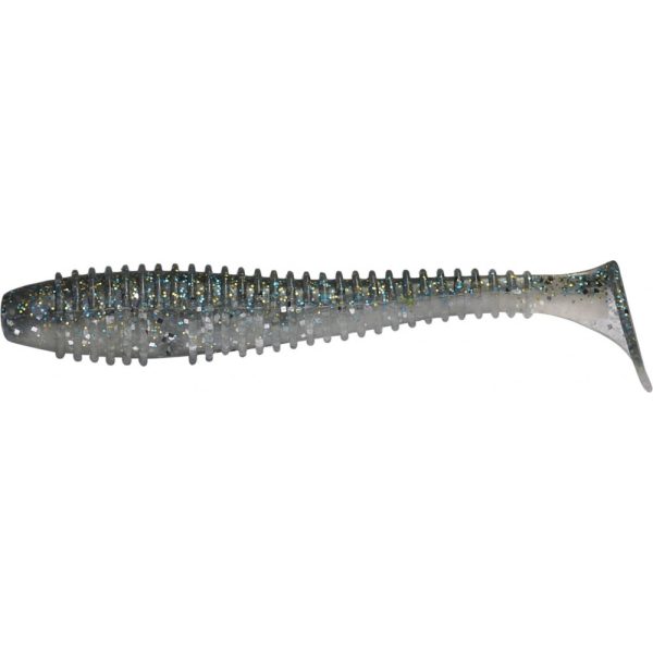 Rapture Ribbed Swing Shad 7cm Dymovo modrá Plastová Nástraha 12ks