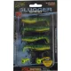 Rapture Slugger Shad Set 5,5cm Žltá a modrá 4+2ks Súprava Umelých Nástrah