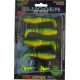Rapture Slugger Shad Set 7,5cm Žltá / Modrá 4+2ks Súprava Umelých Nástrah