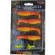 Rapture Slugger Shad Set 7,5cm Ohnivo žltá 4+2ks Súprava Umelých Nástrah