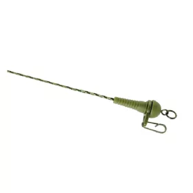   K-Karp DT Sleeve Rig 90cm Zelená olovená šnúra s bezpečnostným klipom 2ks