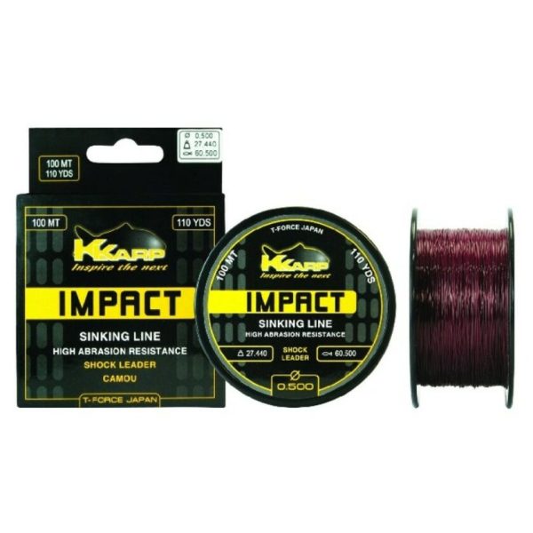 K-Karp Impact Shock Leader 100m 0,50mm Monofilný kmeňový vlasec