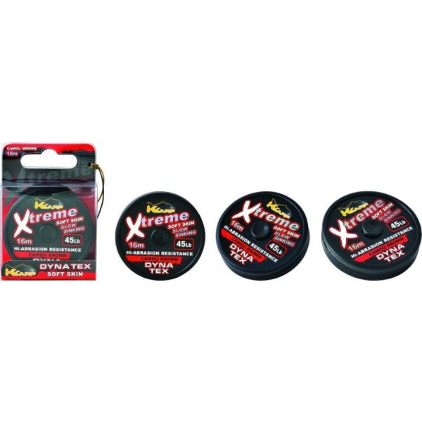 K-Karp Dyna Tex Xtreme Soft 16m 25lb Camo Zelený Nadväzec
