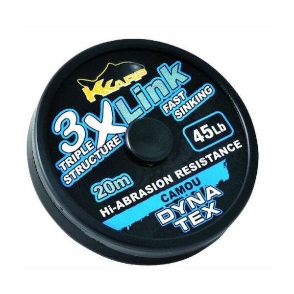 K-Karp Dyna Tex 3X-Link 20m 35lb Camou Nadväzec
