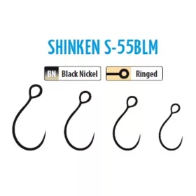   Trabucco Shinken Hooks S-55BLM BN #6 Bezhrotový háčik pre dravce 10ks