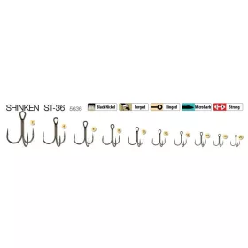 Trabucco Shinken ST-36 BN #16 Trojháčik 6ks