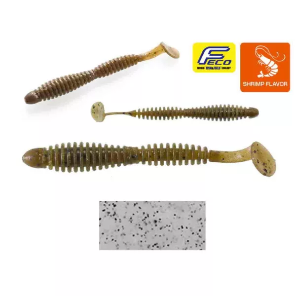 Tiemco Locoism Flexy Shad 7,6cm #161 Whitefish SP Plasztik Csali 9db