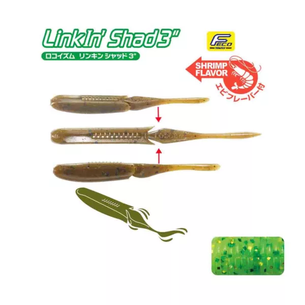 Tiemco Linkin Shad 12,5cm 152 Plasztik Csali 5db