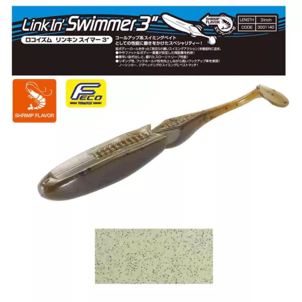 Tiemco Linkin Swimmer 7,6cm 170 Plasztik Csali 9db