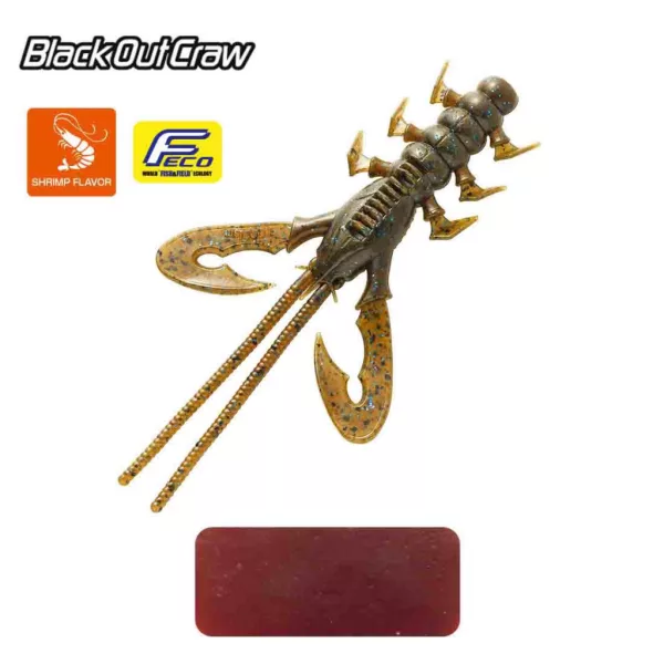 Tiemco Black Out Craw 10cm 004 Plasztik Csali 6db