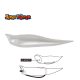Tiemco Jerky Popper Eco 8,3cm 6gr 01 Pearl White Plasztik Csali 3db