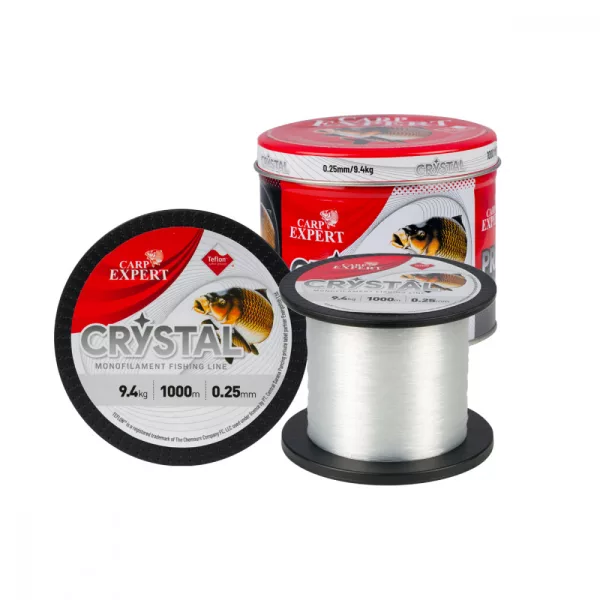 Carp Expert Crystal transparentný vlasec (0,25mm/9,4kg/1000m)