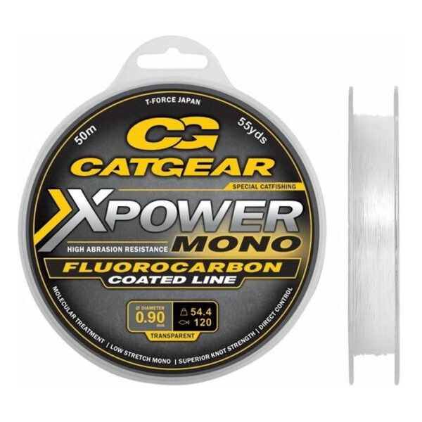 Catgear Xpower Mono Leader FC 50m 160lb Monofilný nadväzec