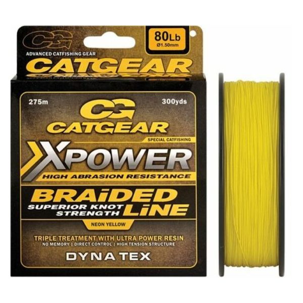 Catgear XPower Braided 275m 0,38mm Pletený Hlavný vlasec
