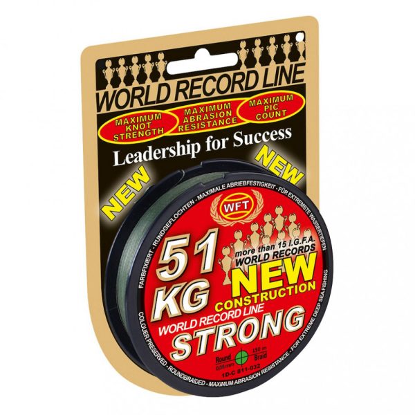 PLETENÁ ŠNÚRA WFT NEW GREEN 10KG 0,08mm 150m - Hlavná šnúra - Pletená šnúra