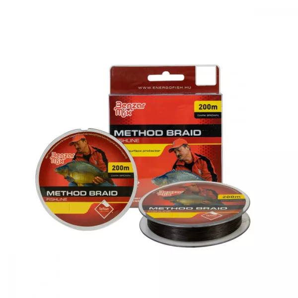 Šnúra Benzar Method Braid 0,20Mm 16,95 Kg 200M Dark Brown