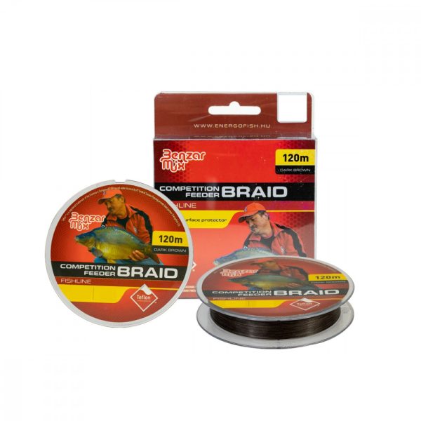 Šnúra Benzar Competition Feeder Braid 0,10Mm 6,33 Kg 120M Dark Brown