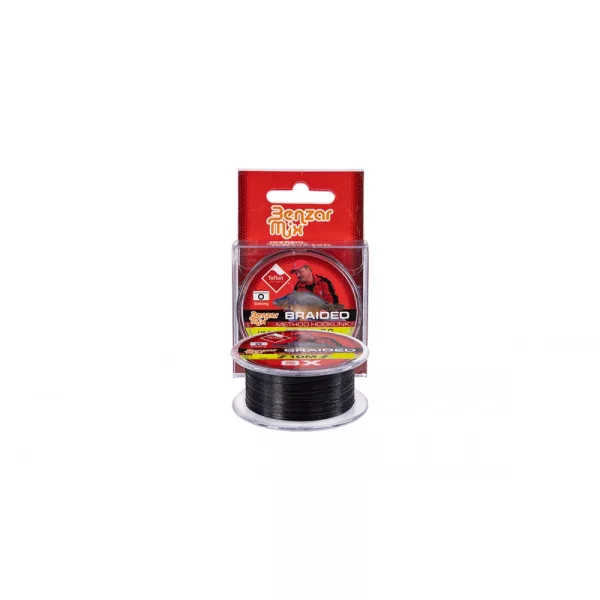 Benzar Braided Method Hooklink 0,06 10M 4,21Kg Black