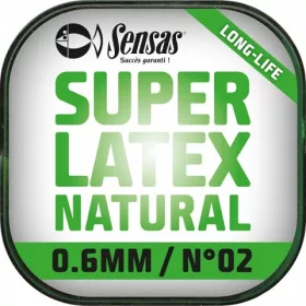   Sensas Super Latex Prírodná 1,2mm 6m Plná guma na deličku