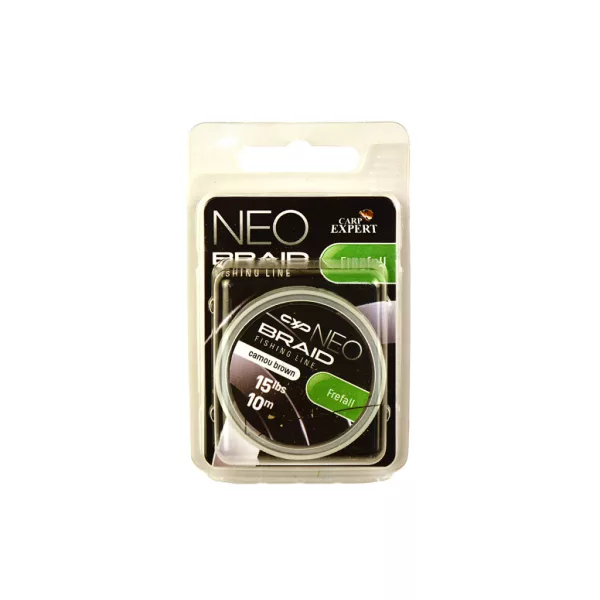 Carp Expert Neo Freefall Camou Brown 25lbs Kikönnyített Fonott Előkezsinór 10m