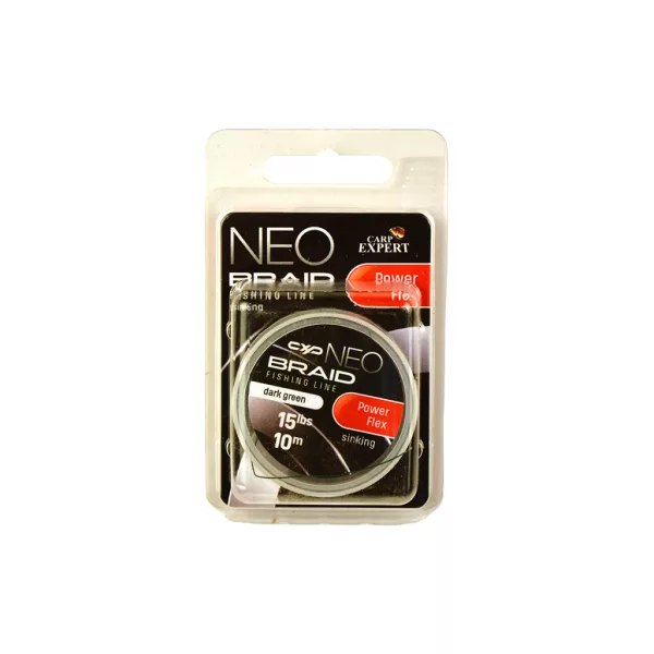 Carp Express Neo Powerlex Dark Green 35lbs Kopásálló Fonott Süllyedő Előkezsinór 10m