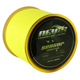   Nevis Sensor Fluo 1400m 0.25mm Monofilný hlavný vlasec-Fluo žltá