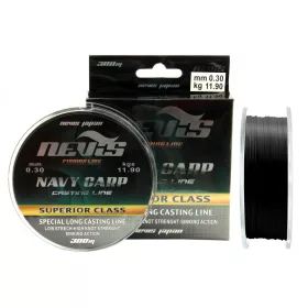   Nevis Navy Carp 300m 0.22mm Monofilový hlavný vlasec-Čierna
