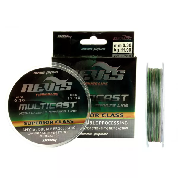 Nevis Multicast 150m 0.35mm Monofilný hlavný vlasec-Viacfarebný