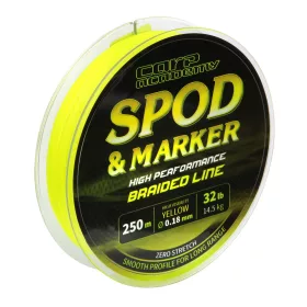   Carp Academy Spod & Marker Braid 250m 0.18m Pletená hlavná šnúra - Žltá
