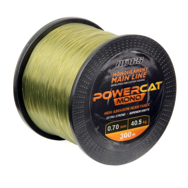 Nevis Powercat Mono 300m 0.70mm Monofilový hlavný vlasec-Tmavo zelená
